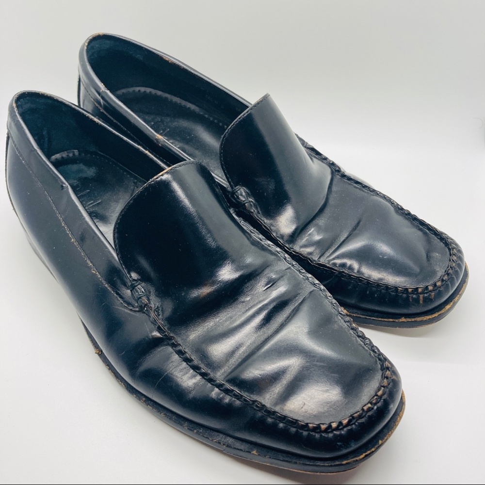 Cole Haan Black Leather Penny Loafers Mens Size 9